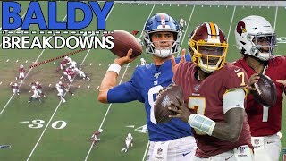 Analyzing Kyler Murray Dwayne Haskins and Daniel Jones Debut Games  Baldy Breakdowns [upl. by Suivatal]