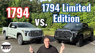 2024 Tundra 1794 vs 1794 LIMITED EDITION Who Wins this Battle [upl. by Sucramed]