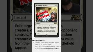 Fragment Reality Nerf MTG Historic amp Timeless Saved mtg [upl. by Pozzy]