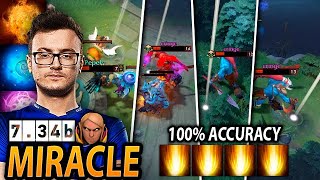 When MIRACLE first picks Invoker 100 SUNSTRIKE God 734b Patch [upl. by Gant326]