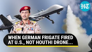 German Warship Mistakes American Reaper For Houthi Drone Shoots Missiles At It In Red Sea [upl. by Ziegler]