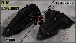 PYTHON VS PYTHON MK2 БОЕВЫЕ ИСПЫТАНИЯ  ELITE DANGEROUS [upl. by Adalard135]