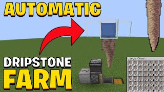 Minecraft 121 Automatic Dripstone Farm Tutorial [upl. by Binnings839]