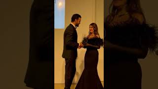 Barış Arduç won the Bazaar Women of the Year 2024 quotMan of the Year award 💥 handeerçel barişarduç [upl. by Mazlack]