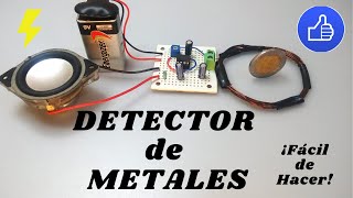 DETECTOR METALES CASERO 👍 ¡Fácil de Hacer [upl. by Nonnelg]