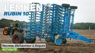 NEW  Déchaumeur à disques LEMKEN Rubin 10  de 25 à 7 m [upl. by Farron]