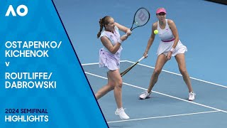 Jeļena OstapenkoLyudmyla Kichenok vs Erin RoutliffeGabriela Dabrowski  Australian Open  SF [upl. by Assital]