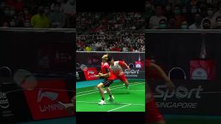 Loh kean Yew Mindblowing save 💗🔥💪badminton badmintonlovers highlights shorts bwf trending [upl. by Itaws]