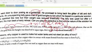 Metal and non metal ncert questioncbseclass10thpart02chemistry [upl. by Grondin671]