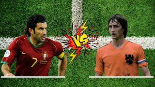 Luis Figo vs Johan Cruyff⚽🔥 [upl. by Agnes274]