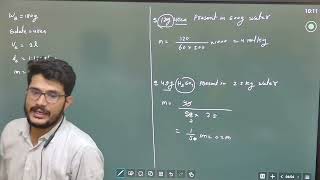 lec10  molarity of solution chemistryclass11 concentrationterms molarity jeemains neet [upl. by Stich]