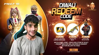 DIWALI REDEEM CODE 🪔 Garena Free Fire [upl. by Dazraf]