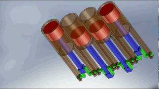 inline 4 cylinder reciprocating IC engine [upl. by Atwood]