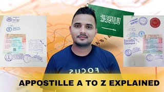 Saudi Apostille Attestation Explained in Hindi [upl. by Naillij597]