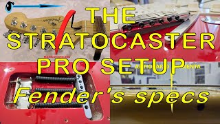 Stratocaster SSS complete setup with Fenders official specs [upl. by Flavius]