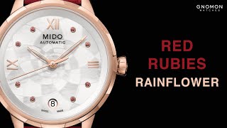 Mido Rainflower Rose Gold Red Ladies Ref M0432073611800 [upl. by Aziul]