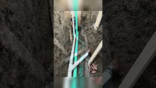 Exterior Drain Replacement Water Service repair Back water valve service amp alarm install [upl. by Schulman323]