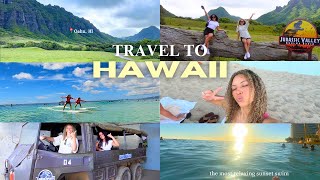 A WEEK IN HAWAII VLOG  traveling surfing sightseeing good food fun [upl. by Gabbi122]