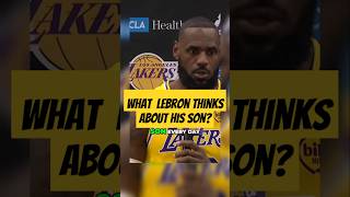 What LeBron thinks about playing with son shorts shortsfeed lebronjames nba 50cent lakers [upl. by Annasus]