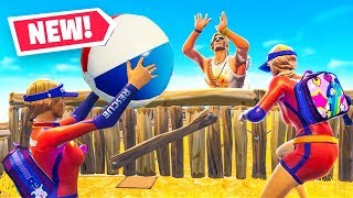 Playing ACTUAL VOLLEYBALL in Fortnite Battle Royale w Lachlan LazarBeam amp Alex [upl. by Martsen837]