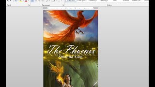 How to Make Your Own Book Cover Using MS Word [upl. by Nnairrek]