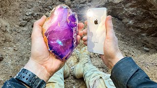 Digging for Super Valuable Amethyst Crystals at Private Mine Expensive Gems Found [upl. by Andrel621]