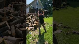 Another Day at the Wood Pile axemen theoldsaiyan fiskars saiyan firewood rock oldmanstrength [upl. by Winter453]