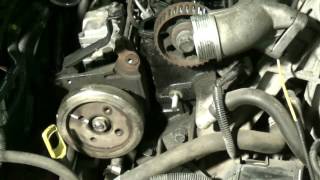 D5252T timing belt change part 2 Timing marks and pump belt removal Volvo 850 S70 V70 S80 TDI 25D [upl. by Esydnac]