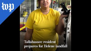 Tallahassee resident prepares for Helene landfall [upl. by Constantine]