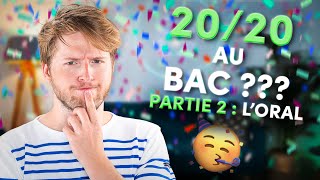 Comment avoir 20 à l’ORAL du BAC de Français  🏆 [upl. by Berglund825]