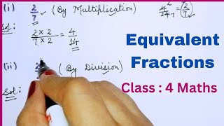 How to find Equivalent fractions  Equivalent fraction by multiplication and division [upl. by Enifesoj]