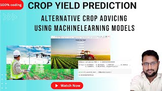 Crop Yield Prediction based on Indian Agriculture using Machine Learning Python 2022  2023 [upl. by Yeltsew]