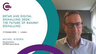 Michel Ruesen from ERTMS Users Group  ERTMS and Digital Signalling 2024 [upl. by Ross968]