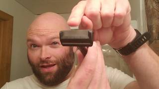 Head Shave of the Day  OneBlade Core Loose Screw Shaving Croud Behavior [upl. by Ennire]