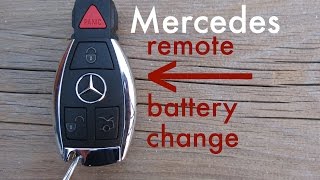 How to ● Mercedes Key Fob Remote Keyless Battery ChangeReplace [upl. by Dorolisa]