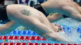 Ryan Murphy Hunter Armstrong go 12 in 100m back final at US Olympic Swimming Trials  NBC Sports [upl. by Odawa688]