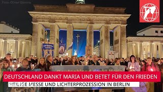 LIVE Heilige Messe und Lichterprozession mit Fatima Madonna in Berlin  12Okt2024 [upl. by Eissak]