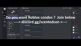 Roblox Condo Discord Server 2023 condo robloxcondos robloxcondo condos condogames scentedcon [upl. by Past]