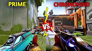 PRIME Vandal VS CHRONOVOID Vandal Comparison  Which One Is The Best Vandal Skin In Valorant [upl. by Nessi]