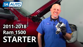 How to Replace Starter 20112018 Ram 1500 36L V6 [upl. by Aneeuqal]