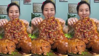 Mukbang Yang Zai Food  Eat Braised Lamb Chops Turkey Noodles [upl. by Stefa608]