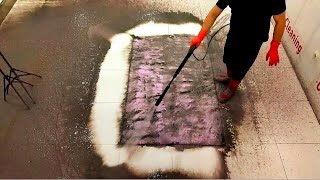 Extremely rotten incredible dirty carpet cleaning satisfying ASMR [upl. by Olin]