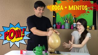 COCA MENTOS Experiência Divertida  Julia Silva FT Papai Silva [upl. by Refinej]