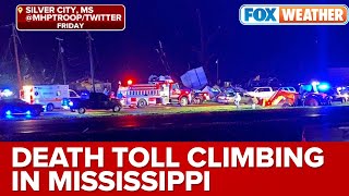 Catastrophic Mississippi Tornadoes Leave At Least 23 Dead Amid 100 Mile Path Of Destruction [upl. by Nojad]