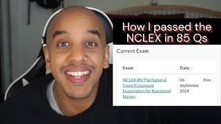 How I Passed the NCLEX in 85 Qs [upl. by Hans]