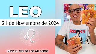 LEO  Horóscopo de hoy 21 de Noviembre 2024 [upl. by Nwahsel]