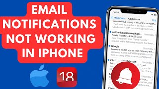 How To Fix Email Notifications not working in iphone [upl. by Orsini]