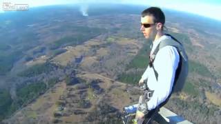 Base jump off 2000 foot tower [upl. by Asen482]