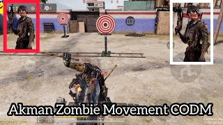 How to do the AkMan Zombie Movement in COD MobileZombie movement codm [upl. by Narual340]