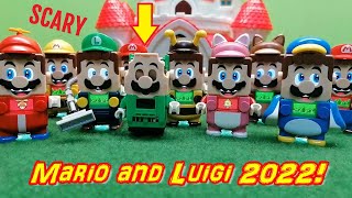 LEGO Super Mario and LEGO Luigi 2022 All Power Ups und MOC Character [upl. by Thetis561]